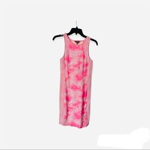 Hurley Women Pink Tie Dye Dress Size Large